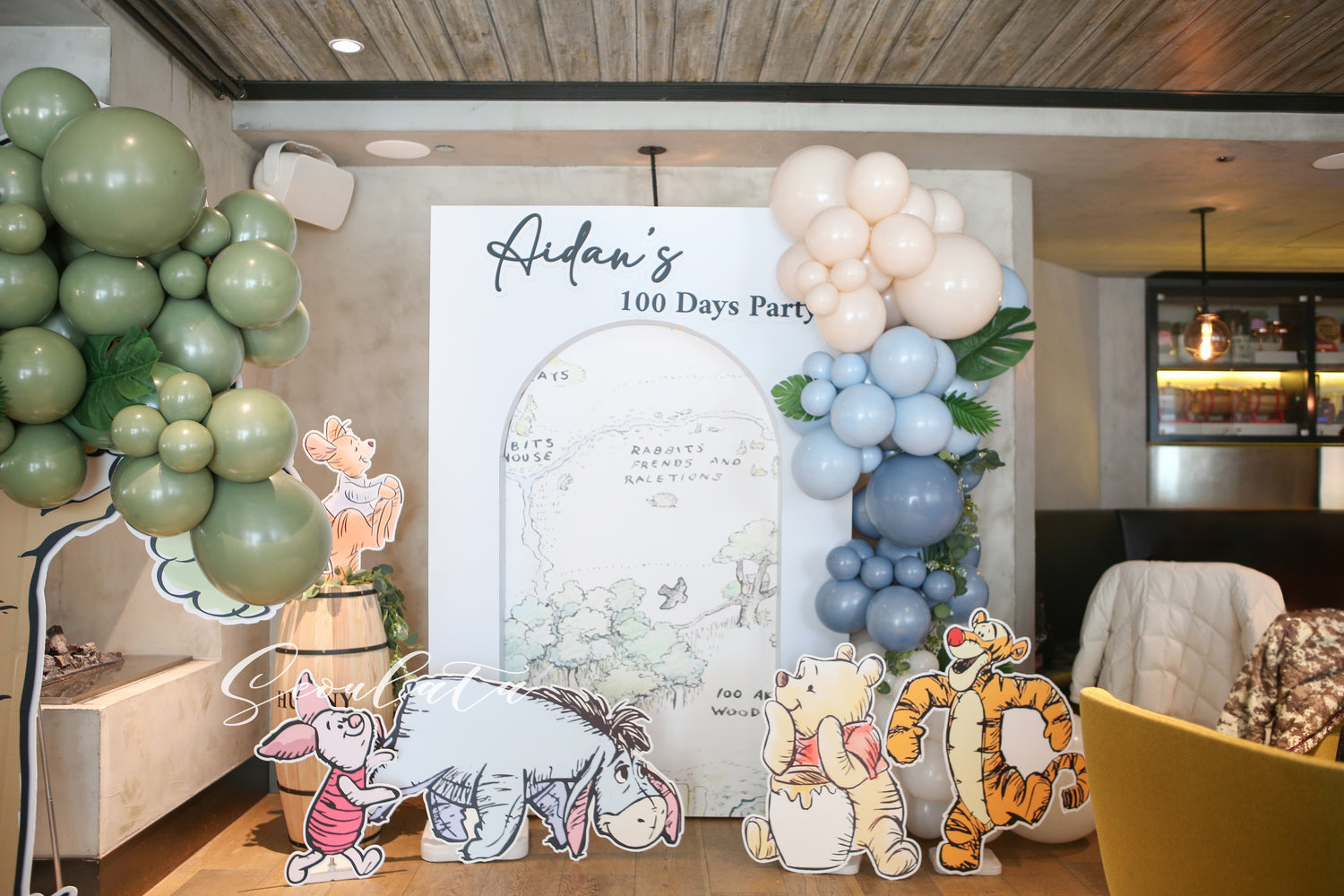 復古Winnie the Pooh 佈置